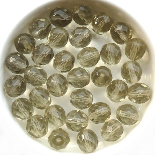 0020218A Light Black Diamond facet 8 mm. 15 stuks-0 0020218A Light Black Diamond facet 8 mm. 15 stuks-0