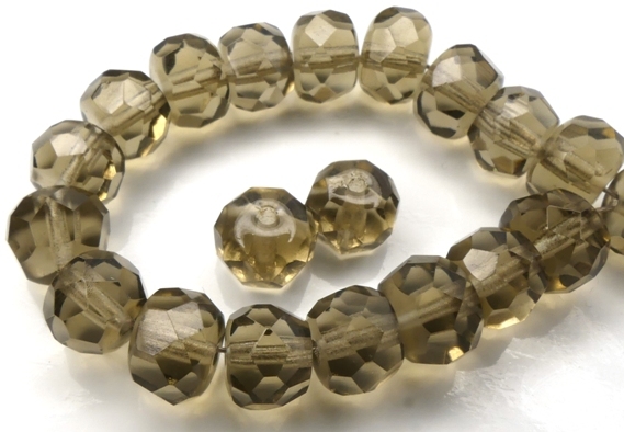 0020295 Black Diamond, Rondelle Facet 9 x 6 mm. 15 Pc.-0 0020295 Black Diamond, Rondelle Facet 9 x 6 mm. 15 Pc.-0