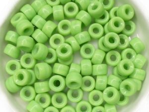 0100088 Opaque Green Roller Bead. 40 Pc.-0