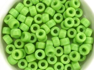 0100088 Opaque Green Roller Bead. 40 Pc.-14415
