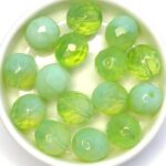 0100445 Chrysolite Opal, Facet 12 mm. 6 Pc.-0
