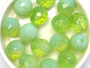 0100445 Chrysolite Opal, Facet 12 mm. 6 Pc.-0