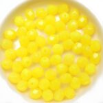 0130130 Yellow Opal, facet, 6 mm. 25 Pc.-0