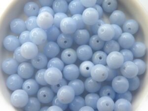 06-R-33000 Opaque Light Blue Round 6 mm. 50 Pc.-14587