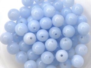 06-R-33000 Opaque Light Blue Round 6 mm. 50 Pc.-0