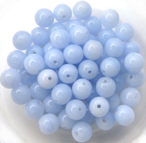 06-R-33000 Opaque Light Blue Round 6 mm. 50 Pc.-0