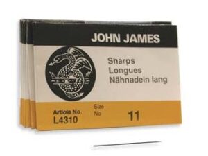 #11.L4310 John James Beading Naalden #11, 25 stuks - Afbeelding 1