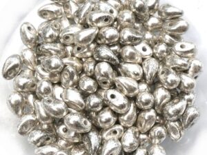 CD-23980-81002 Jet Old Silver Czech Drops 100 Pc.-0