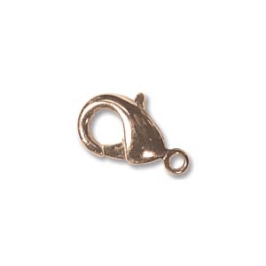 0160006 Karabijnslotje Copper coated, eerste keus 12 mm. 6 Pc.-14608