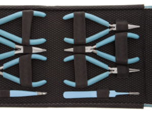 PLFAS04 Beadsmith Light Blue Beaders Tool Set in Clutch.-14598