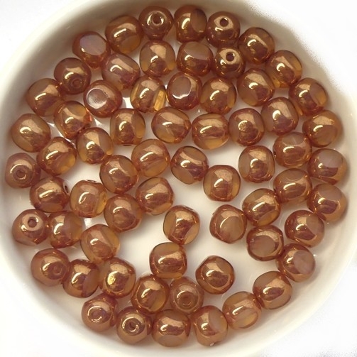 0040248 Opal Beige Bronze 3 Cut 6 mm. 20 Pc.-0