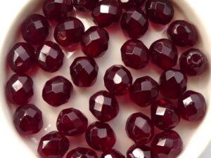 0050214 Garnet, Facet 8 mm. 15 Pc.-0