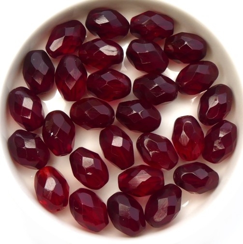 0050274 Garnet, Oval shaped Facet 11 x 8 mm. 14 Pc.-0 0050274 Garnet, Oval shaped Facet 11 x 8 mm. 14 Pc.-0