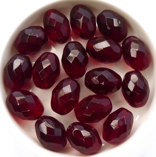 0050275 Garnet, Oval shaped Facet 13 x 10 mm. 6 Pc.-0 0050275 Garnet, Oval shaped Facet 13 x 10 mm. 6 Pc.-0