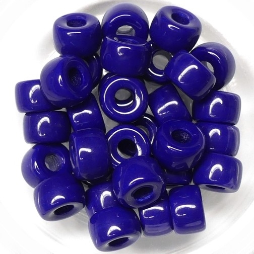 0090025 Opaque Navy Blue Roller Bead. 25 Pc.-14814