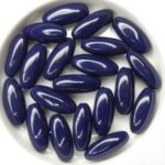 0090068 Opaque Dark Blue Oval 12 Pc.-0