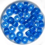 0090201 Aqua Blue Roller Bead. 25 Pc.-0