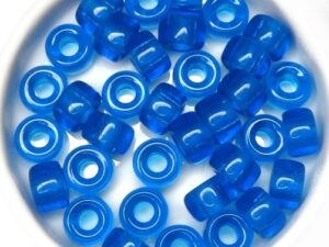 0090201 Aqua Blue Roller Bead. 25 Pc.-0