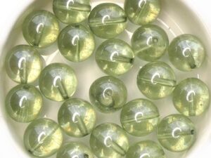 0100045 Crystal Green Luster Round 10 mm. 15 Pc. -0