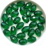 0100518 Emerald Oval Facet 11 x 8 mm. 14 Pc.-0
