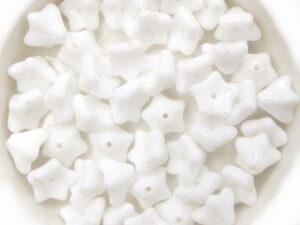 0140062 Opaque White Flower Cup 30 Pc.-14954