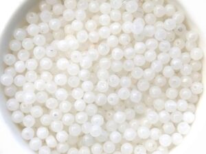03-R-02010 White Alabaster Round 3 mm. 200 Pc.-0