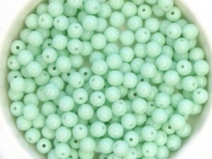 04-R-63100 Opaque Pale Jade Round 4 mm. 100 Pc.-0