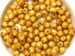 05-R-02010-86800 White Alabaster Travertin Round 5 mm. 70 Pc.-14996