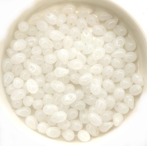 CD-01000 White Opal Czech Drops 100 Pc.-0