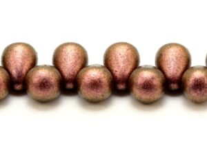 CD-23980-94100 Polychrome Dark Rose Czech Drops 40 Pc.-0