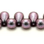 CD-23980-94101 Polychrome Magenta Chameleon Czech Drops 40 Pc.-0