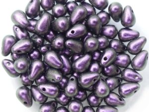 CD-23980-94101 Polychrome Magenta Chameleon Czech Drops 40 Pc.-15029