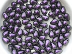 CD-23980-94101 Polychrome Magenta Chameleon Czech Drops 40 Pc.-15028