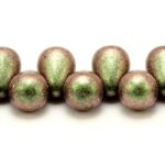 CD-23980-94103 Polychrome Olive Mauve Czech Drops 40 Pc.-0
