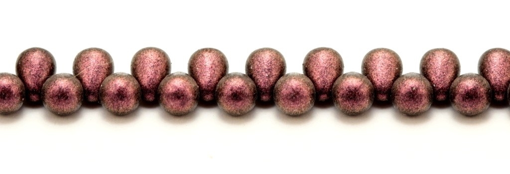 CD-23980-94106 Polychrome Dark Amethyst Czech Drops 40 Pc.-0 CD-23980-94106 Polychrome Dark Amethyst Czech Drops 40 Pc.-0