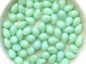 CD-63100 Opaque Pale Jade Czech Drops 15 Gram-0