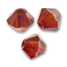 SW-04-CREMA 5328 Crystal Red Magma Swarovski Bicone 4 mm. 40 Pc.-0 SW-04-CREMA 5328 Crystal Red Magma Swarovski Bicone 4 mm. 40 Pc.-0