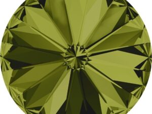 14 mm. 228 Olivine Foiled 1122 Swarovski Rivoli-0