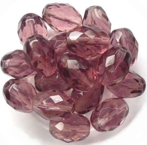 0080606 Amethyst Oval facet 13 x 10 mm. 7 Pc.-0