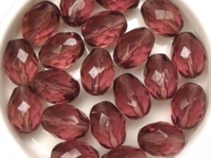 0080606 Amethyst Oval facet 13 x 10 mm. 7 Pc.-15119