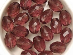 0080606 Amethyst Oval facet 13 x 10 mm. 7 Pc.-15121