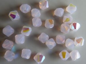 04-MC-71210-28701 Bicone, Pink Opal AB 4 mm. 50 Pc.-15308