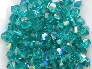 04-MC-60230-28701 Bicone Blue Zircon AB 50 Pc.-15295