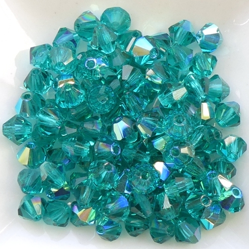 04-MC-60230-28701 Bicone Blue Zircon AB 50 Pc.-15295