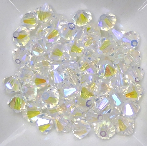 06-MC-00010-28701X2 Bicone Crystal Full AB 6 mm. 24 Pc.-0 06-MC-00010-28701X2 Bicone Crystal Full AB 6 mm. 24 Pc.-0