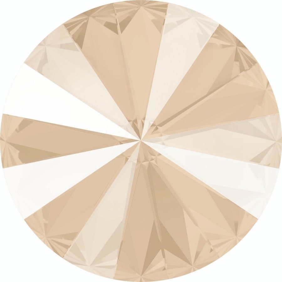 12 mm. 001-L106S Crystal Ivory Cream 1122 Swarovski Rivoli-0 12 mm. 001-L106S Crystal Ivory Cream 1122 Swarovski Rivoli-0