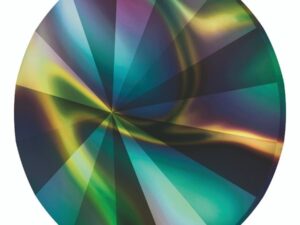 12 mm. 001-RABDK Crystal Rainbow Dark Foiled 1122 Swarovski Rivoli-15161