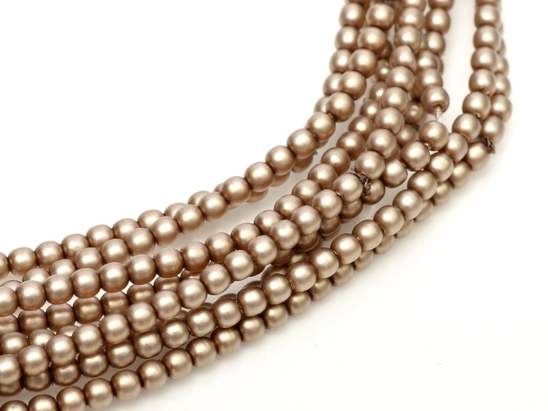 04-132-19001-75417 Taupe Satin Glass Pearl 120 Pc.-0 04-132-19001-75417 Taupe Satin Glass Pearl 120 Pc.-0