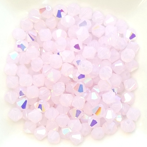 04-MC-71210-28701 Bicone, Pink Opal AB 4 mm. 50 Pc.-0