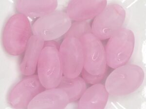 0070025 Matte Pink melee Oval 15 Pc .-0